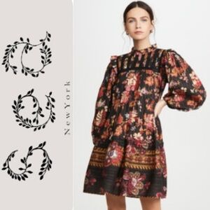 Sea New York Pascale Ruffle Tiered Eyelet Pattern Midi Dress 4